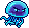 敵。青いクラゲのような宇宙生物